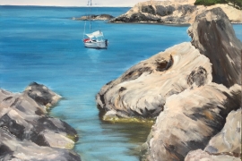 Rochers sur ile de Porquerolles