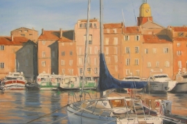 Le voilier amarré St Tropez